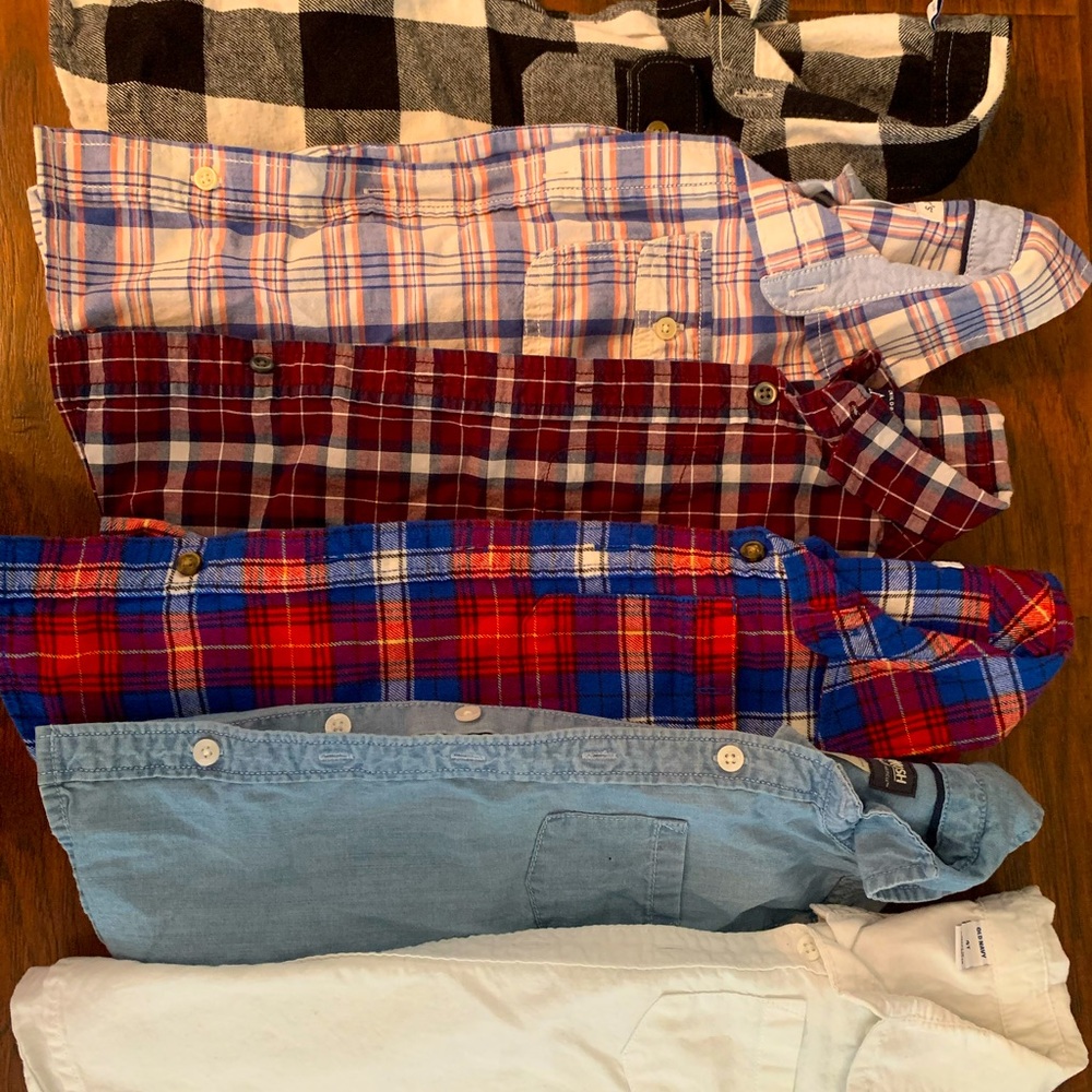 Boys 4T long-sleeve button-up shirts